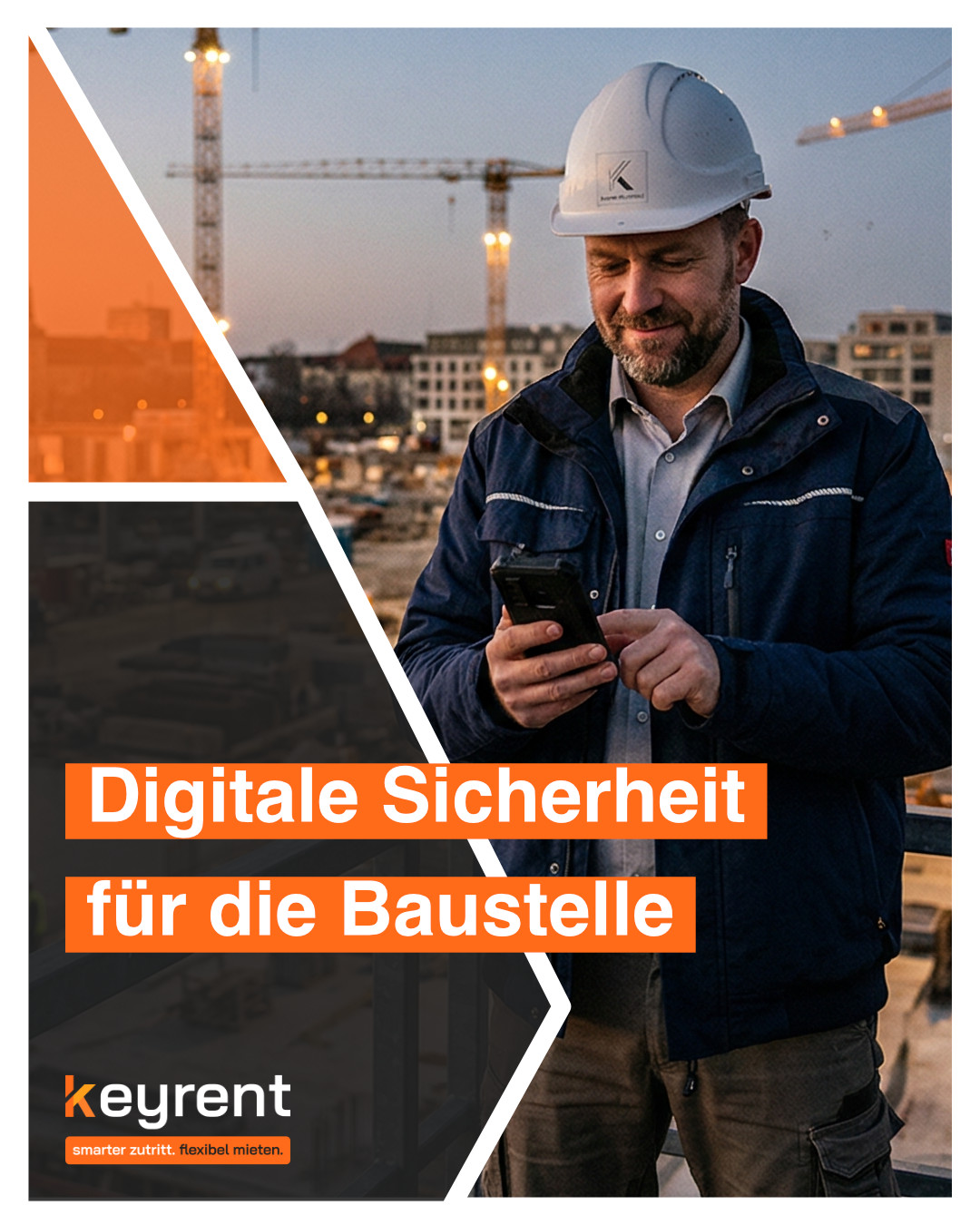 Digitale Zutrittskontrolle Baustelle mieten | KeyRent