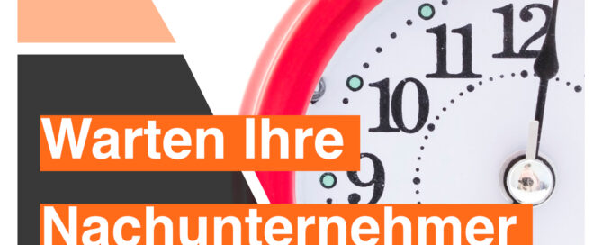 Nachunternehmer pünktlich starten Baustelle