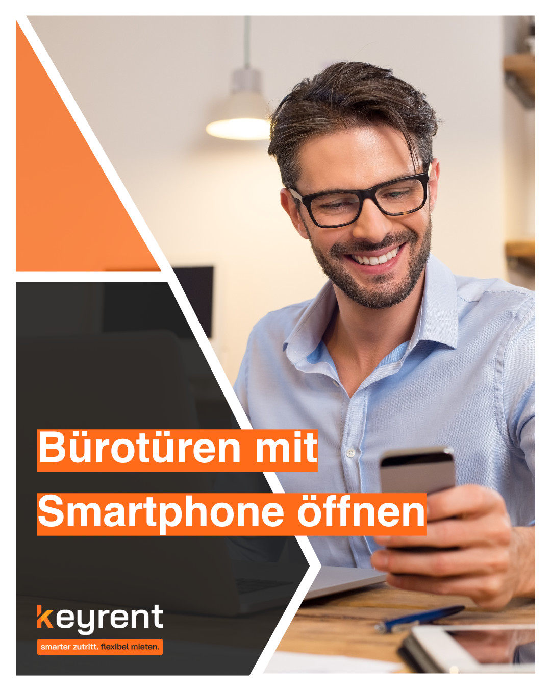 Smartphone als Türöffner Büro: Modern Workspace