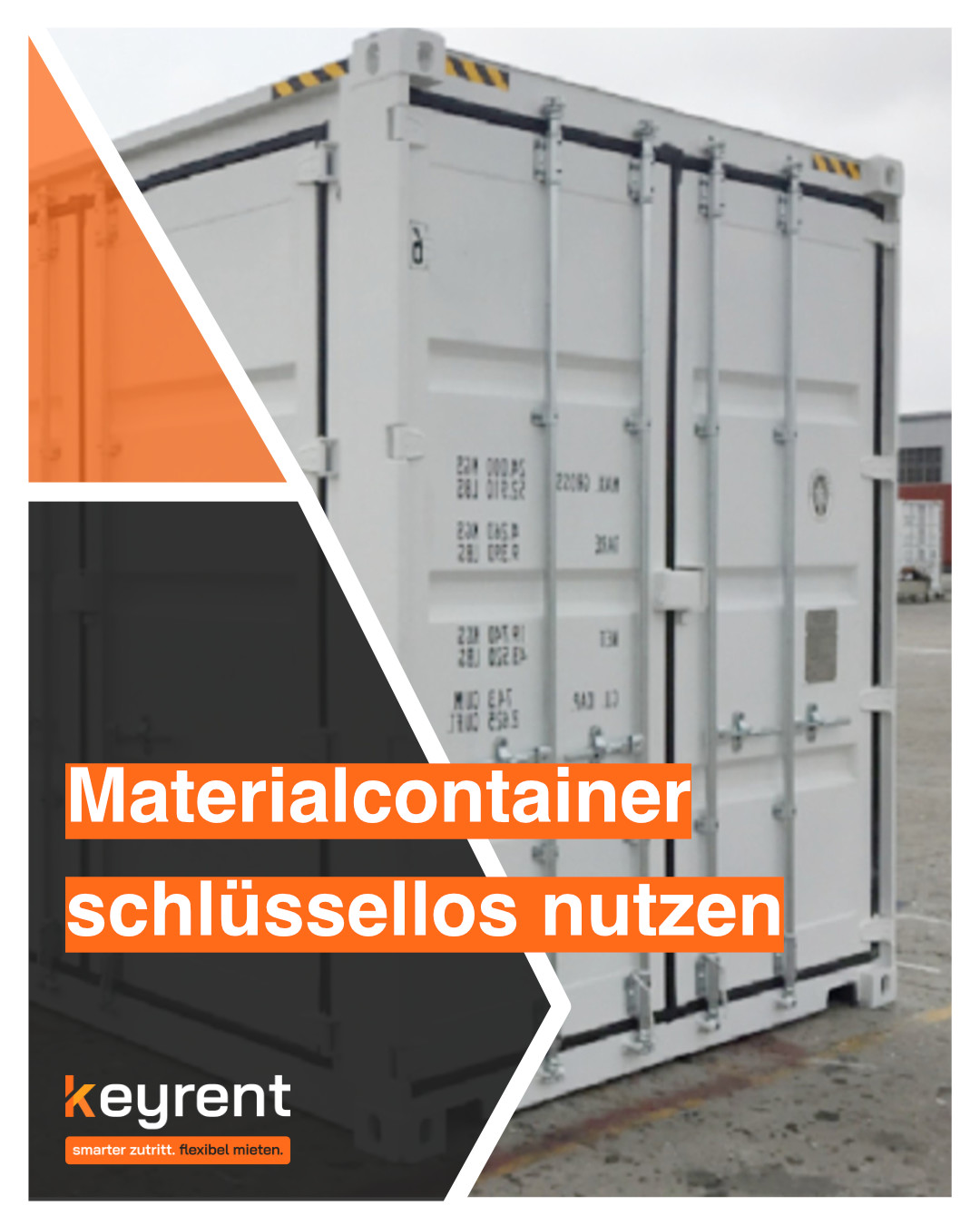 keyrent Materialcontainer schlüssellos sichern: Vorteile am Bau